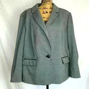 Nine West Black and White Blazer Jacket